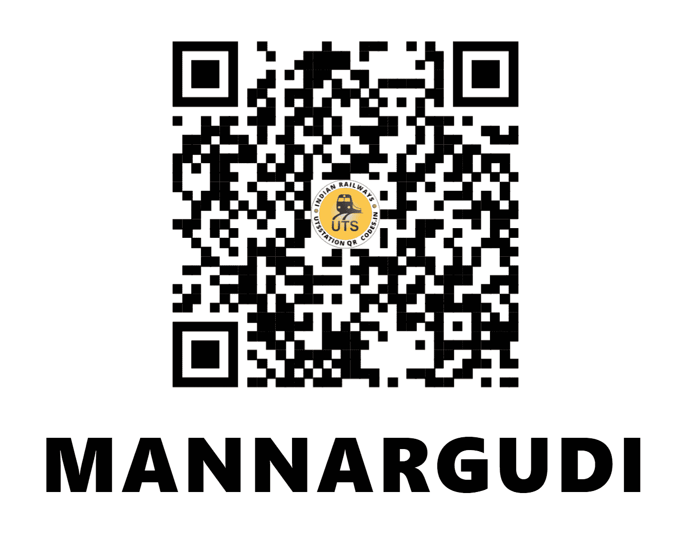 UTS QR Code for MANNARGUDI - MQ - SR (TAMIL NADU)